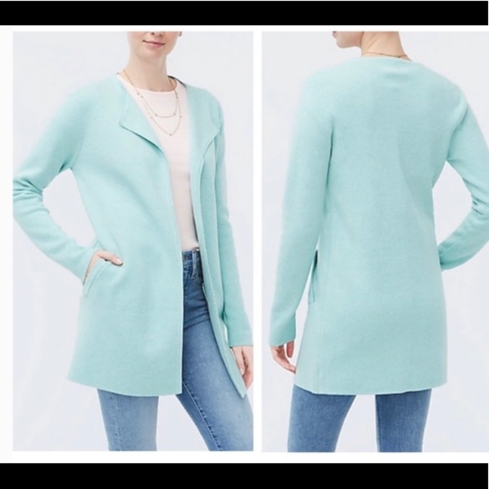 J. Crew Vanessa Sweater Jacket In Mint